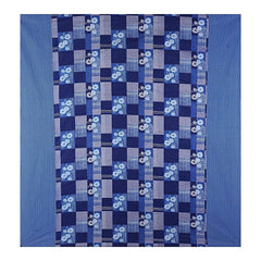 Kuber Industries Double Bedsheet(228 * 254 cm)|Cotton 120 TC Luxury Printed Soft & Lightweight Bedsheet for Double Bed with 2 Pillow Covers (Blue) (Pack of 6)