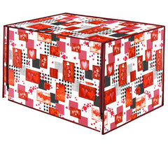 Kuber Industries PVC Heart Printed Microwave Oven Cover,25 LTR. (Multicolor)-HS43KUBMART25997
