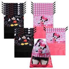 Heart Home Shoe Cover | Travel Shoe Storage Bags | Polyester Storage Bag | Drawstring Shoe Cover | Shoe Organizer with Clear window | Pack of 18 | Multi