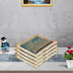 Heart Home Saree Cover | Clothes Storage Bag | Single Packing Saree with Zip Closure | Wardrobe Organizer | Cloth Stoarge Organizer | 4 Side Lace Saree Cover | Pack of 12 | Light Pink