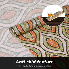 Heart Home Shelf Liner | Kitchen Cabinet Shelf Protector | Kitchen Liners for Cabinets and Drawers | Drawer Liner Mat | Zig Zag Gripper Shelf Liner Roll | Cabinet Mat | 3 MTR | Pack of 3 | Green