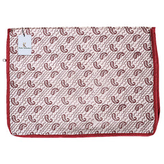 Kuber Industries Kerry 3 Piece Non Woven Saree Cover Set, Maroon,9 Inches Height