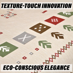 Heart Home Double Bedsheet with 2 Pillow Covers | 160 TC Premium Cotton Bedsheet for Double Bed | Bedsheet for Living Room-Home & Hotels | Rusty Plus Border | 100x108 Inch | Cream