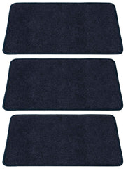 Kuber Industries Microfiber Anti Slip 3 Pieces Bath Mat 22"x14", Grey - CTKTC39917