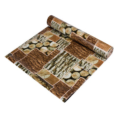 Heart Home Shelf Liner | Kitchen Cabinet Shelf Protector | Kitchen Liners for Cabinets and Drawers | Drawer Liner Mat | Stone Design Shelf Liner Roll | Cabinet Mat | 10 MTR | Brown