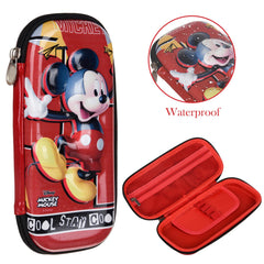 Heart Home Disney Pencil Pouch | School Pencil Case for Kids | Pen-Pencil Box for Kids | Geometry Box | Compass Box | School Stationery Supplies | Pack of 2 | Multicolor