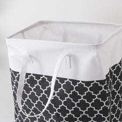 Kuber Industries Laundry Basket For Clothes|Foldable Laundry Hamper|Basket For Toys, Dirty clothes, Storage "45 LTR" (Black)