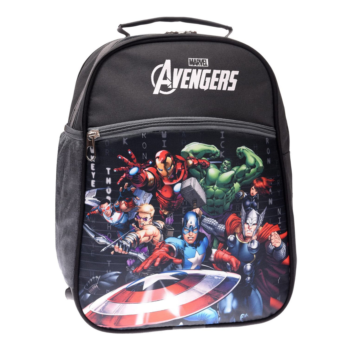Kuber Industries Marvel-Avengers School Bag | Kids School Bags | Student Bookbag | Spacious School Bag | School Bag for Girls & Boys | School Backpack for Kids | 3 Compartments School Bag | Gray