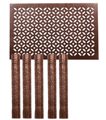 Kuber Industries Embossed Design PVC 6 Pieces Dining Table Placemat Set (Brown) - CTKTC045891