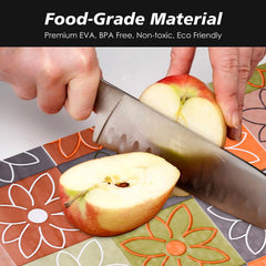 Heart Home Shelf Liner | Kitchen Cabinet Shelf Protector | Kitchen Liners for Cabinets and Drawers | Drawer Liner Mat | Check-Design Shelf Liner Cabinet Mat | 5 MTR | Pack of 2 | Orange