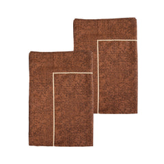 Heart Home Pillow Cover | Cotton Pillow Cover | Pillow Cover for Bedroom | Cushion Pillow Cover for Living Room | Khakhi Printed Pillow Cover Set | Set of 4 | Multicolor