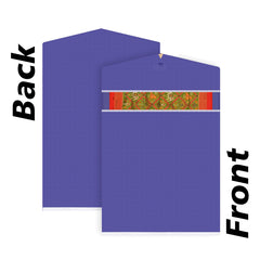 Heart Home Hanging Saree Cover | Non-Woven Plain Hanging Saree Bag | Clothes Saree Stoarge Organizer | Small Transparent View Hanging Saree Cover | Pack of 9 | Purple