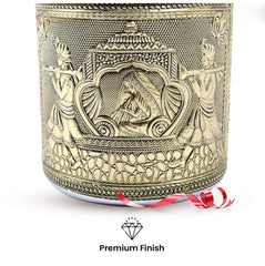 Kuber Industries 800ml Ambrose Crafted Stainless Steel Containers for Kitchen with Lid | Aesthetic Multipurpose Storage Canister for Kitchen Organizer | Steel Dabba/Box for home | Gold