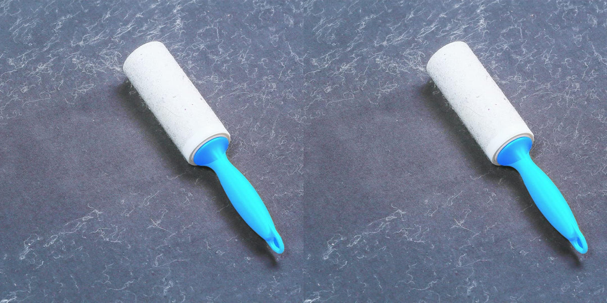 Kuber Industries Lint Remover | Super Sticky Lint Roller | Easy | Lint Roller for Clothes | Lint Roller for Pet Hair | 60 Sheets (1 Roller + 1 Replacement Roll) (Pack Of 2)