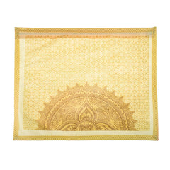 Heart Home Saree Cover | Clothes Storage Bag | Single Packing Saree with Zip Closure | Wardrobe Organizer | Cloth Stoarge Organizer | Rangoli Design | Pack of 6 | Cream