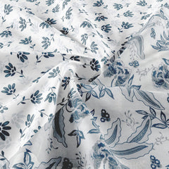 Heart Home Blanket | Cotton Single Bed Dohar | Blanket For Home | Reversible AC Blanket For Travelling | Blanket For Summer | Blanket For Winters | Flower Print | Green