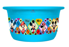Heart Home Disney Mickey Minnie Print 2 Pieces Unbreakable Plastic Multipurpose Bath Tub/Washing Tub 25 Ltr (Blue) -HS_35_HEARTH17891