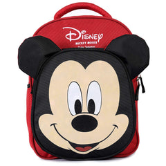 Kuber Industries Disney Print Unisex School Bag|Kids School Backpack|School Bag For Girls, Boys|Disney Mickey Mouse|Red & Black|