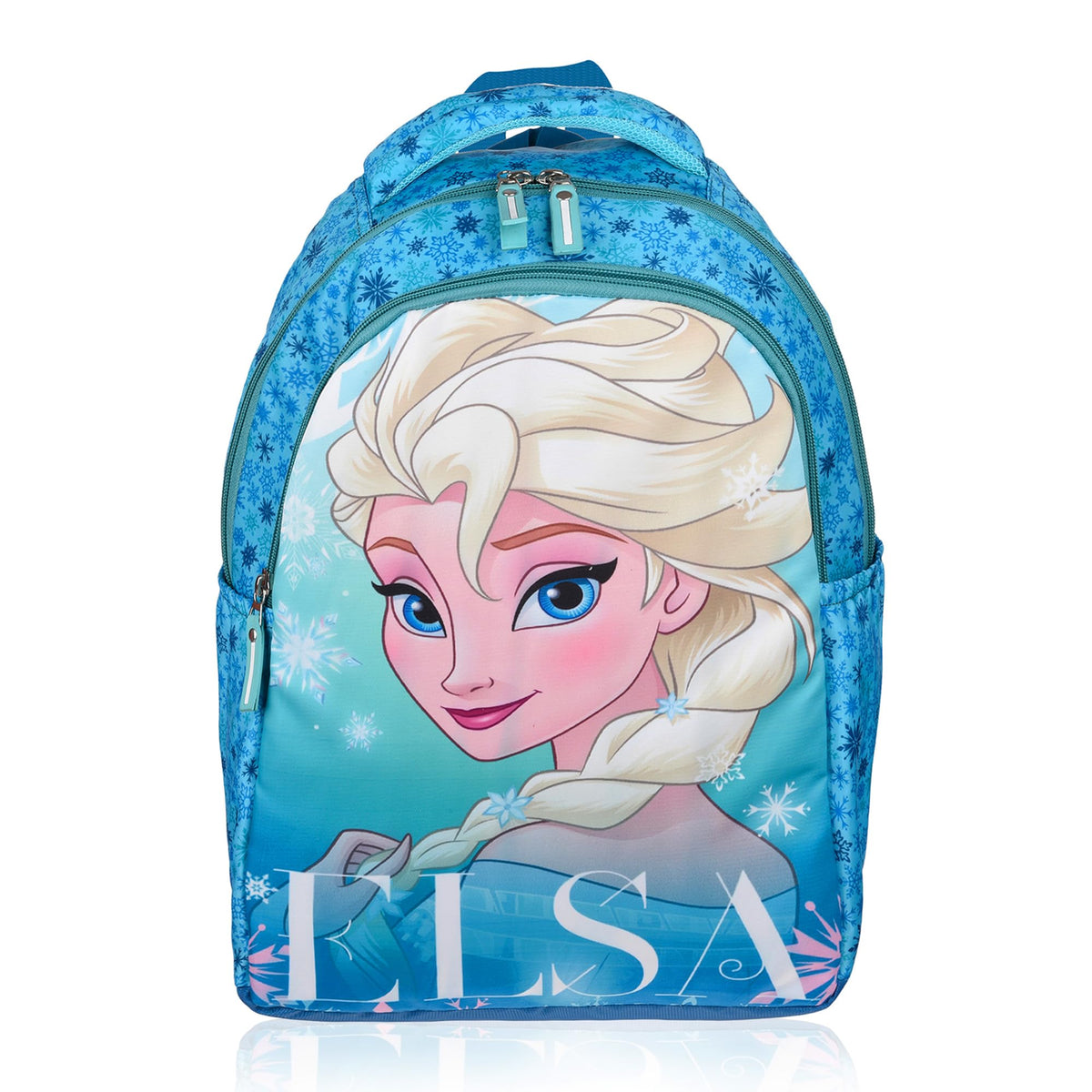 Heart Home Disney Elsa Backpack | School Backpack for Kids | College Backpack | School Bag for Boys & Girls | 3 Compartments School Backpack | Spacious & Multiple Pockets | Green