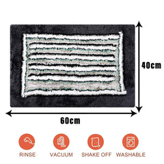 Heart Home Door Mat | Dust Trapper Mat | Door Entrance Mat | Anti-Skid Door Mat | Floor Mat for Home Entrance | Micro Border Door Mat | Entryway Door Mat | Gray