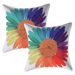Kuber Industries Cotton 4 Pieces Cushion Cover Set (White) -CTKTC8888