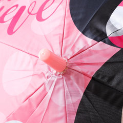 Kuber Industries Disney Minnie Print Umbrella For Kids|Automatic Umbrella For Rain-Pack of 6 (Pink)