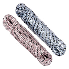 Heart Home Cloth Drying Rope | Nylon Synthetic Laundry Line Rope | Laundry Clothesline | Cloth Drying Wire Synthetic Rope | Clothes Drying Line | 20 MTR | Pack of 2 | Multicolor