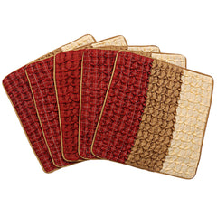 Kuber Industries Checkered 5 Piece Cotton Cushion Cover - 17"x17", Multicolour, Standard (CTKTC02715)