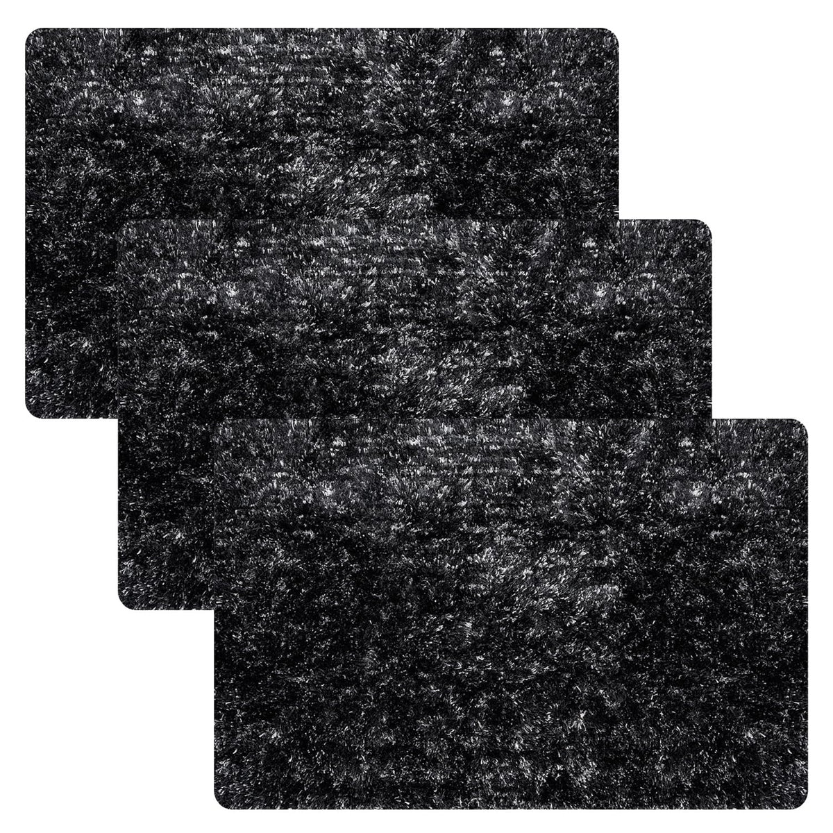 Kuber Industries Door Mat | Dust Trapper Mat | Door Entrance Mat | Anti-Skid Door Mat | Floor Mat for Home Entrance | Lexus Home Decor Mat | Entryway Door Mat | Pack of 3 | Gray