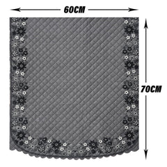 Heart Home Sofa Cover | Single Seater Sofa Slip Cover Set | Digital Painting Sofa Cover | SUEDE Ultra Sonic Couch Cover | Sofa Slipcover Set Living Room | Gray