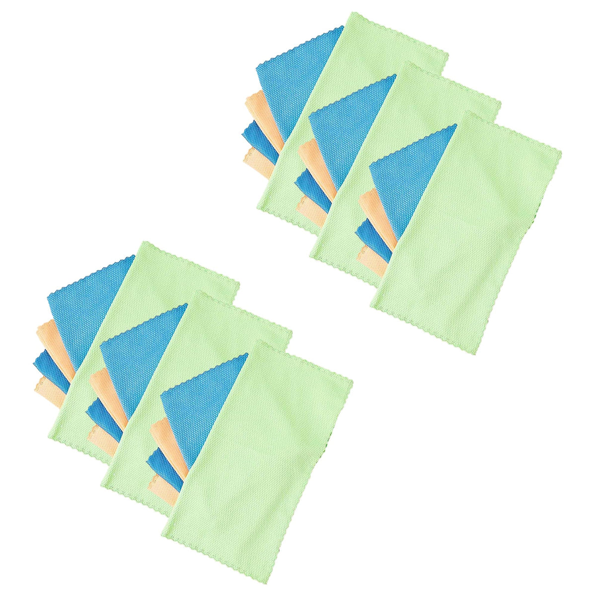 Kuber Industries Pack of 6 Scrubber for Kitchen|Multi-Purpose Microfiber Kitchen Cleaning Cloth with Fish Scales|Glass Cleaning Cloth|Polishing & Scrubbing|Scratcher & Lint Free |YLG4041|Multicolor