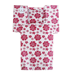 Kuber Industries Flower Printed Non Woven 1 Piece Shirt Stacker And 2 Piece Foldable Rectangle Cloth Saree Stacker Cloth Wardrobe Organizer Wardrobe Organizer (Pink) -CTKTC38188