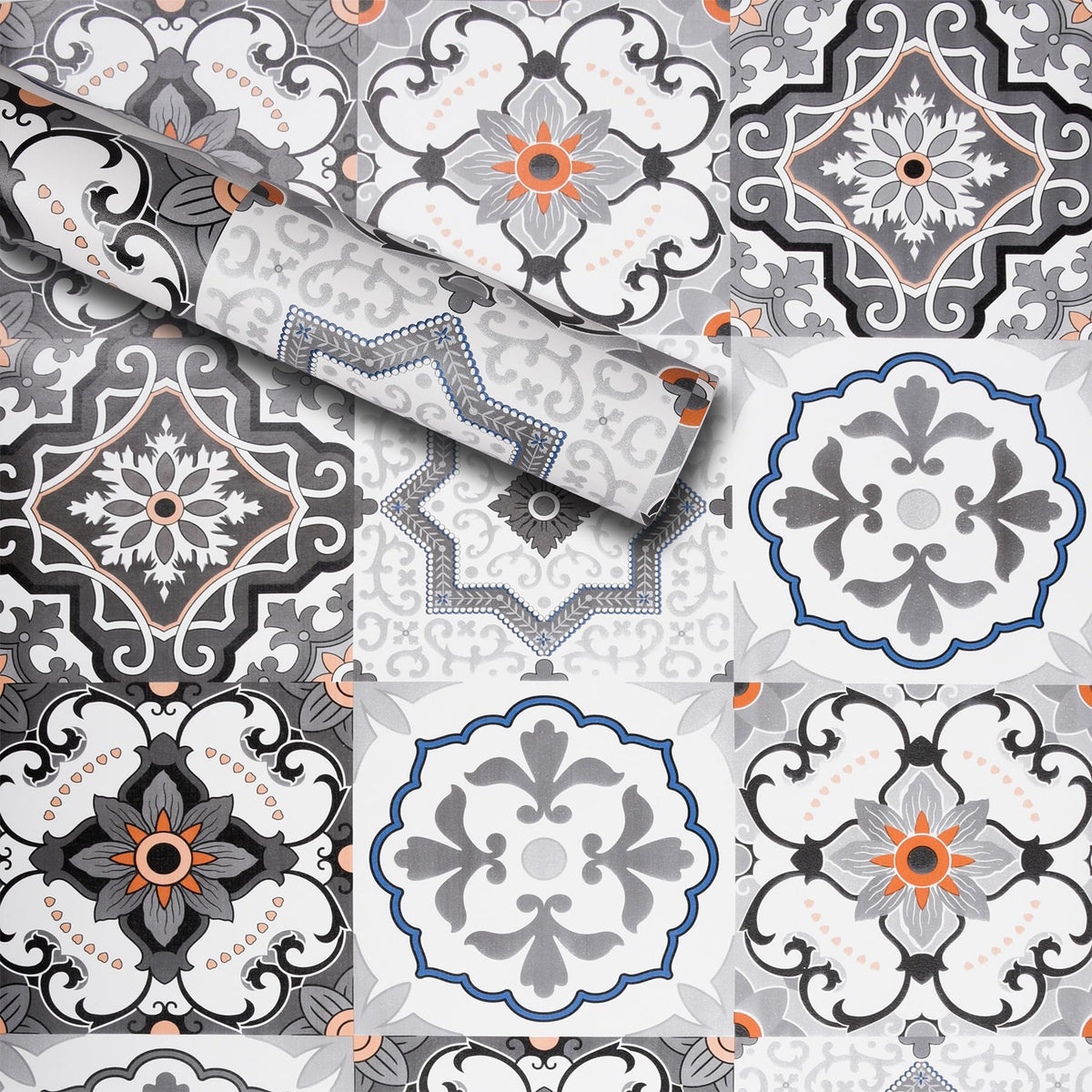 Heart Home Wallpaper | Self Adhesive Wallpaper Sheet | PVC Wallpaper Sheet for Home Décor | Kitchen Cabinets Wallpaper Roll | 5 Meter | WP-25 | Gray