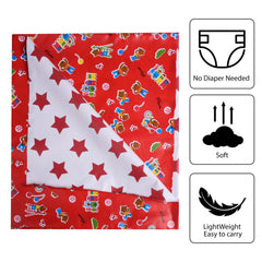 Heart Home Baby Sheet | Reversible Baby Plastic Sheet | Crib Sheet for Baby | Bed Wetting Protector Sheet | Baby Mattress Sheet for Baby | Toddler Bed Sheet | 100x100 CM | Red