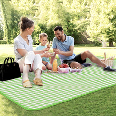 Heart Home Chatai Mat | Foldable Chatai for Travel | Sleeping Mat for Floor | Bedsheet & Mattress Protector | Floor Chatai Mat for Yoga | Chatai for Picnic | Check-Design | Green