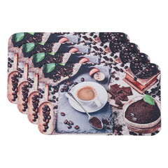 Kuber Industries PVC Kitchen Floor Mat|Anti-Skid Backing|Mats for Kitchen Floor |Easily Washable|Idol for Home, Kitchen Entrance| CF-220810 |Pack of 4| Multi