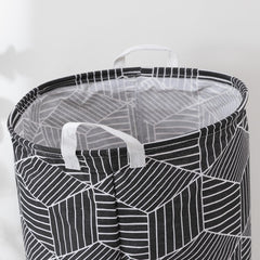 Kuber Industries Laundry Basket For Clothes|Foldable Laundry Hamper|Basket For Toys, Dirty clothes, Storage "45 LTR" (Black)