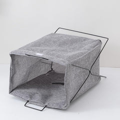 Kuber Industries Laundry Basket For Clothes|Foldable Laundry Hamper|Basket For Toys, Dirty clothes, Storage "40 LTR"-Pack of 4 (Grey)