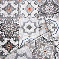 Heart Home Wallpaper | Self Adhesive Wallpaper Sheet | PVC Wallpaper Sheet for Home Décor | Kitchen Cabinets Wallpaper Roll | 5 Meter | WP-25 | Gray