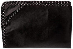 Kuber Industries Fabric Non Woven Saree Covers With Zip|Saree Covers For Storage|Saree Packing Covers For Wedding|Pack Of 3 (Black),W-35 Cm