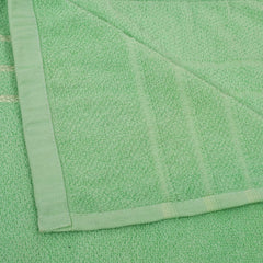 Heart Home Premium Super Soft, Fluffy, and Absorbent, Cotton Bath Towel Perfect for Daily Use, 30"x60", Pack of 4 (Green & Black)