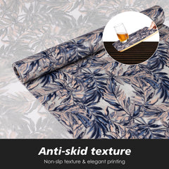 Heart Home Shelf Liner | Kitchen Cabinet Shelf Protector | Kitchen Liners for Cabinets and Drawers | Drawer Liner Mat | Leaf-Design Shelf Liner Roll | Cabinet Mat | 5 MTR | Blue