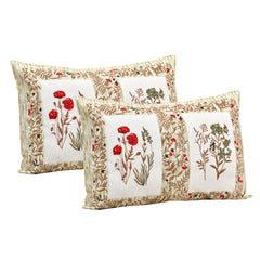 Heart Home Double Bedsheet with 2 Pillow Covers | 160 TC Premium Cotton Bedsheet for Double Bed | Bedsheet for Living Room-Home & Hotels | Dezier Check Flower | 90x108 Inch | Parrot Green