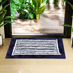 Heart Home Door Mat | Dust Trapper Mat | Door Entrance Mat | Anti-Skid Door Mat | Floor Mat for Home Entrance | Micro Border Door Mat | Entryway Door Mat | Blue