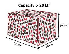 Heart Home PVC Circle Design Microwave Oven Cover, Dustproof Machine Protector Cover,20 LTR. (Multi)-HS43HEARTH26008