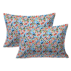 Kuber Industries Double Bedsheet(228 * 254 cm)|Cotton 120 TC Luxury Printed Soft & Lightweight Bedsheet for Double Bed with 2 Pillow Covers (Multicolor) (Pack of 2)