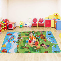 Heart Home Carpet (Multicolour, Memory Foam, Standard)