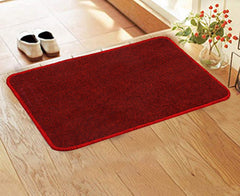 Kuber Industries Microfiber Anti Slip Door Mat 22"x14", Red - CTKTC21874