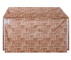 Heart Home PVC Wooden Check Printed Microwave Oven Cover, Dustproof Machine Protector Cover,30 LTR. (Brown)-HS43HEARTH25990