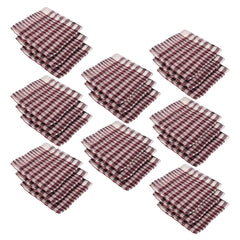 Kuber Industries Duster | Wet Dry Cleaning Napkin | Cotton Kitchen Duster | 300 GSM Kitchen Cleaning Clothes | Pocha for Kitchen | Car | Desk | Fan | Set of 24 | 101 | Maroon